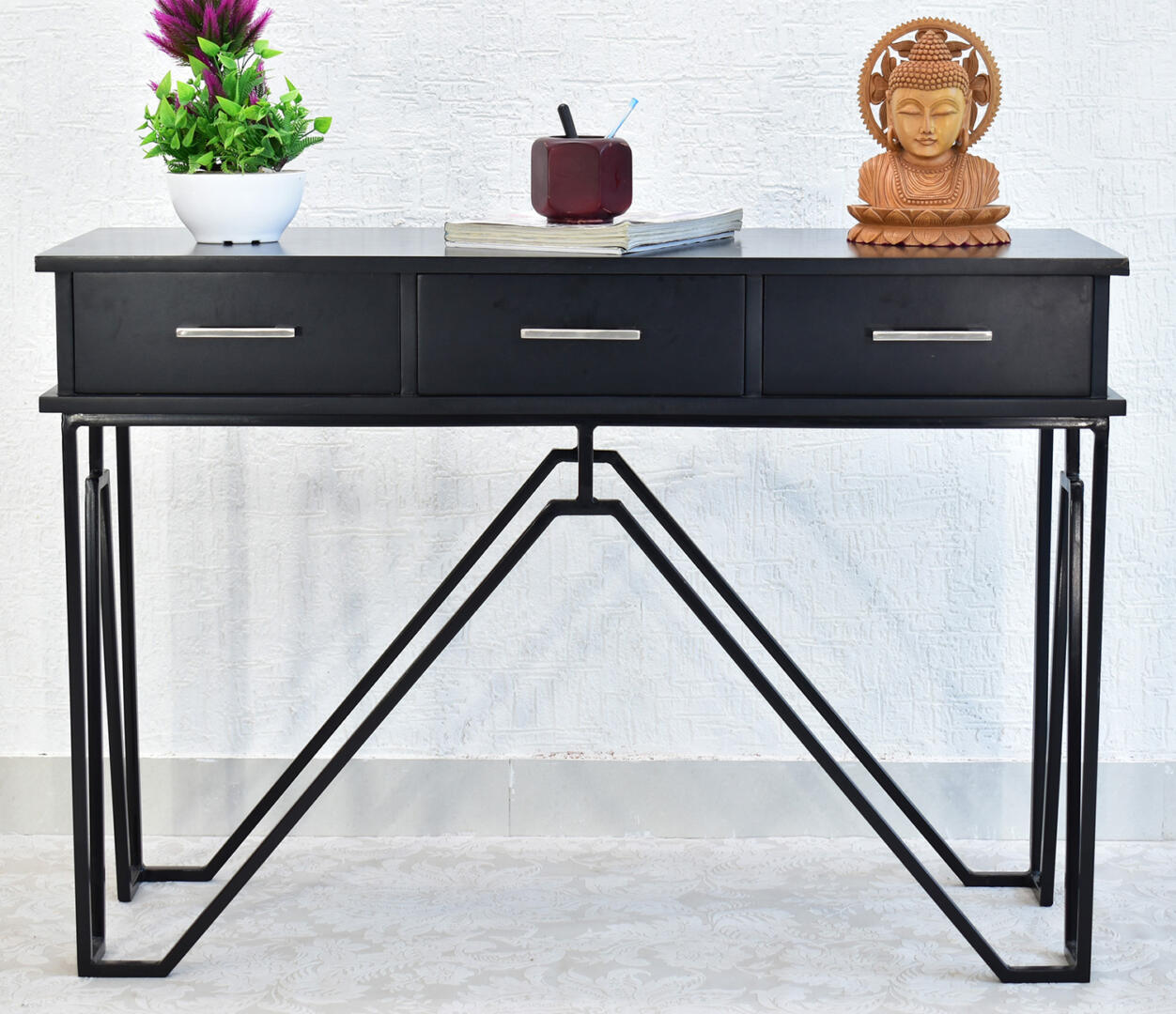 CASINO Console Hall Table-Black